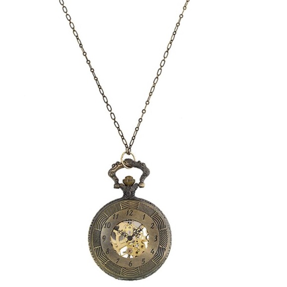 Vintage Jewelry Exposed Watch Parts Antiqued Pocket Watchnwt Poshmark